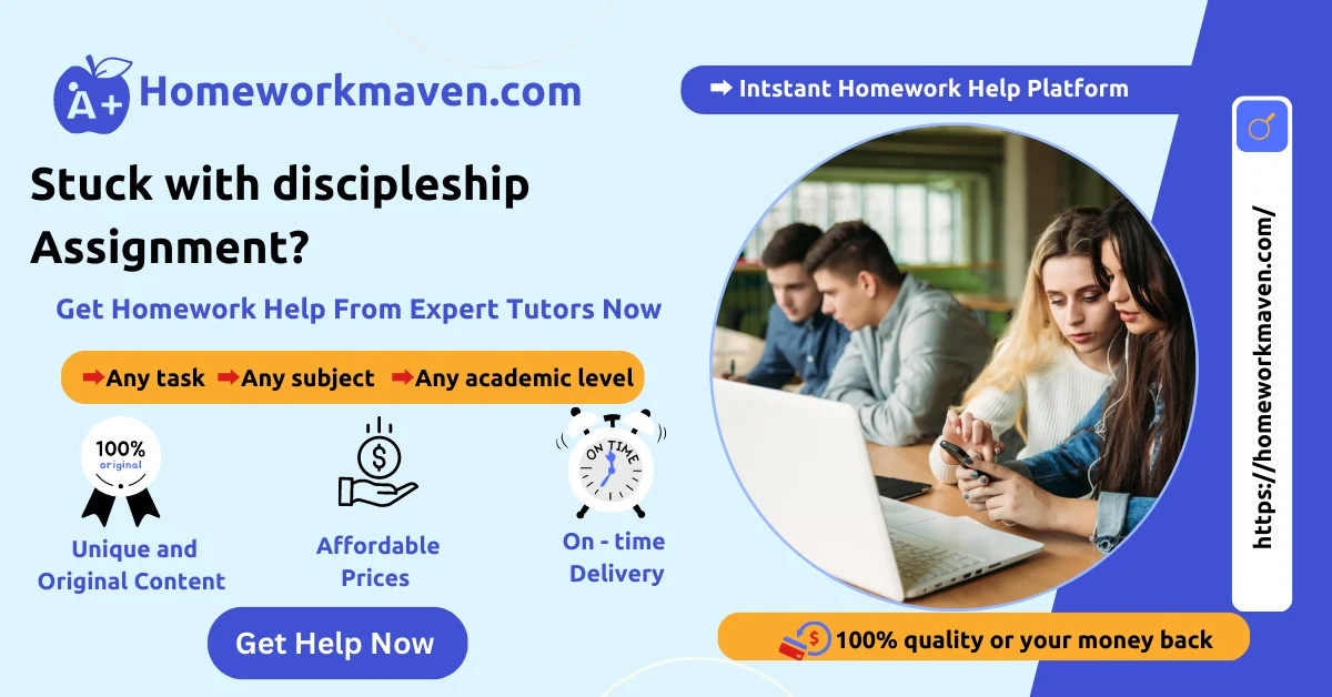 For this assignment, you will write a paper summarizing and analyzing the 5 stages and 4 spheres of discipleship. Identify what stage of discipleship you are currently in, giving evidence from your life and correlating biblical support. 3 discipleship
